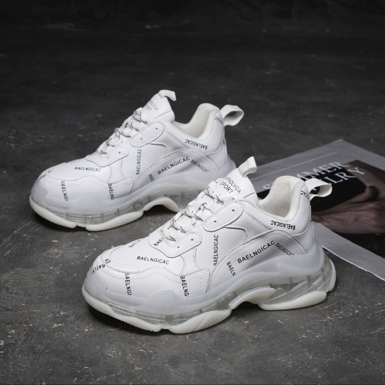 INS Super Fire Paris with the old D shoes trend of men and fashion thick soles increase leisure breathable sneakers