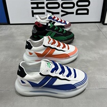 European Station Tide Mens 100 Hitch Mesh Cloth Breathable 100 Hitch Casual Sneakers Aganshoe Jelly Bottom Trendy Old Daddy Shoes