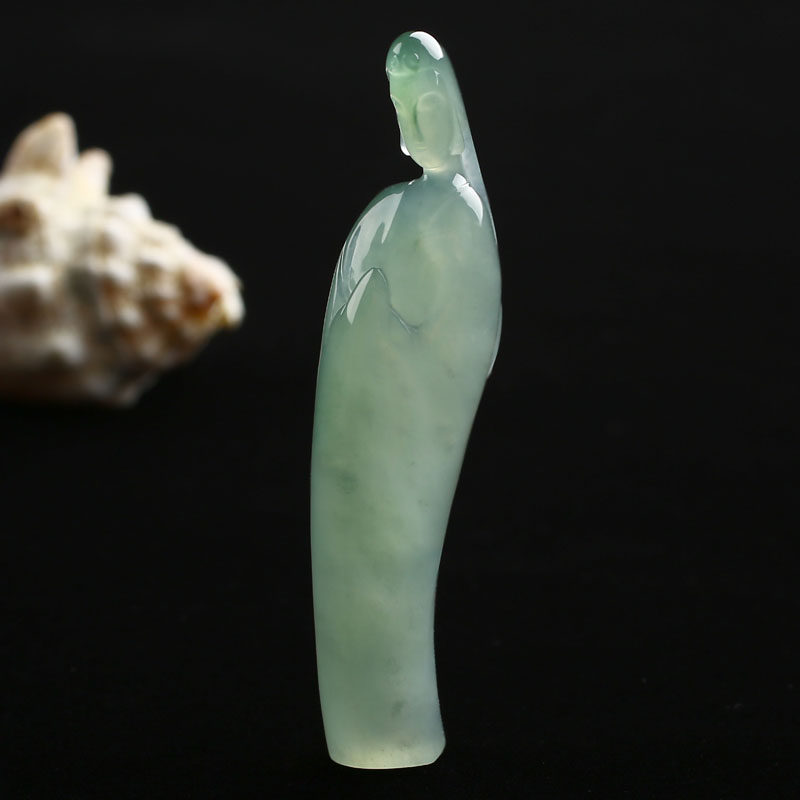 Xiongjia Jieyang Jade Live Customized Leaf Avalokitesvara Pendant Pendant Bracelet Pixiu Raw Stone Jade Female Models