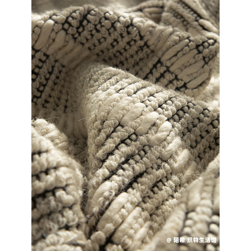 International Selection | Zero-Glue Imported Handmade Carpet, Minimalist Living Room, Wool, Vintage, High-End Villa/Natural and Eco-Friendly.