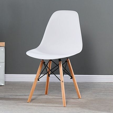 Nordic Chair Modern Minimalist Dining Chair Home Makeup Backrest Stool Tulip Internet-Famous Eames Desk Chair