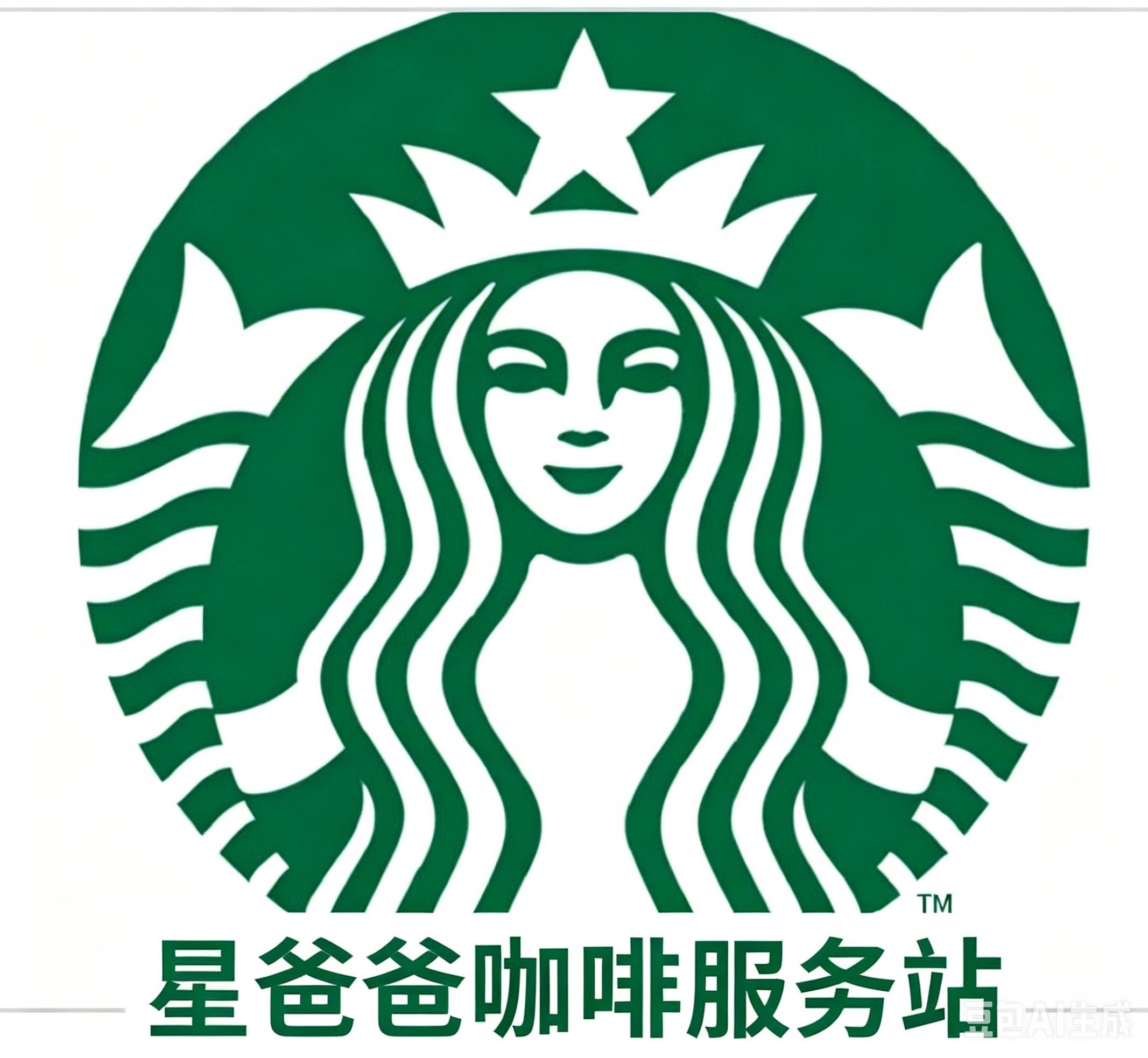 星爸爸咖啡服务站的LOGO