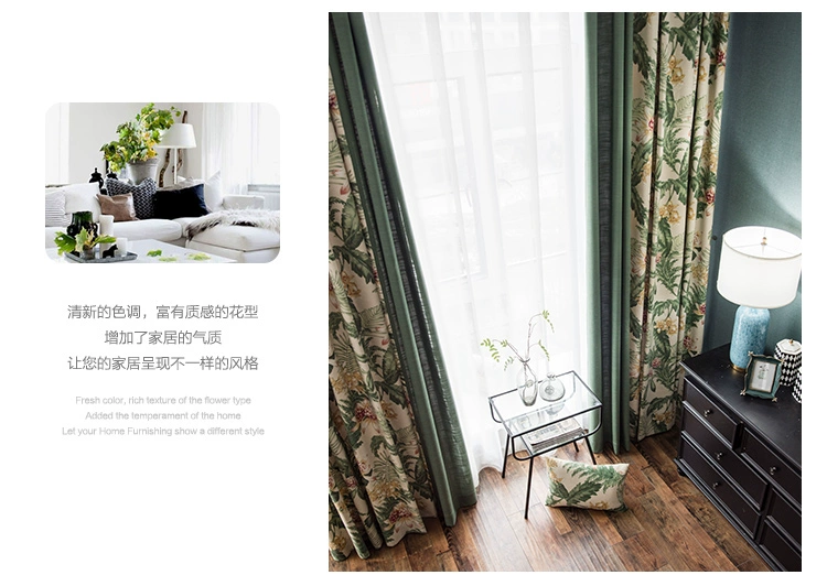 Ánh sáng sang trọng cao cấp sân vườn Mỹ bóng râm cotton phòng ngủ phòng khách sàn cửa sổ khảm biệt thự rèm vải tùy chỉnh - Phụ kiện rèm cửa khung treo rèm nhựa