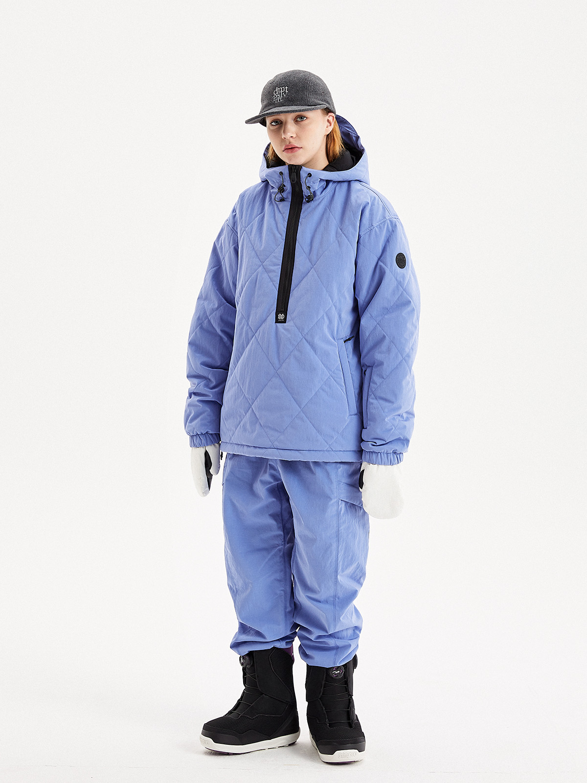 2021 New DIMITO Korean ski clothes for men and women's waterproof wind and cotton jacket