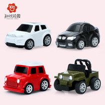 Little boy toy car baby alloy car inertia car set children return Engineering Car 1 bus 2-3 years old
