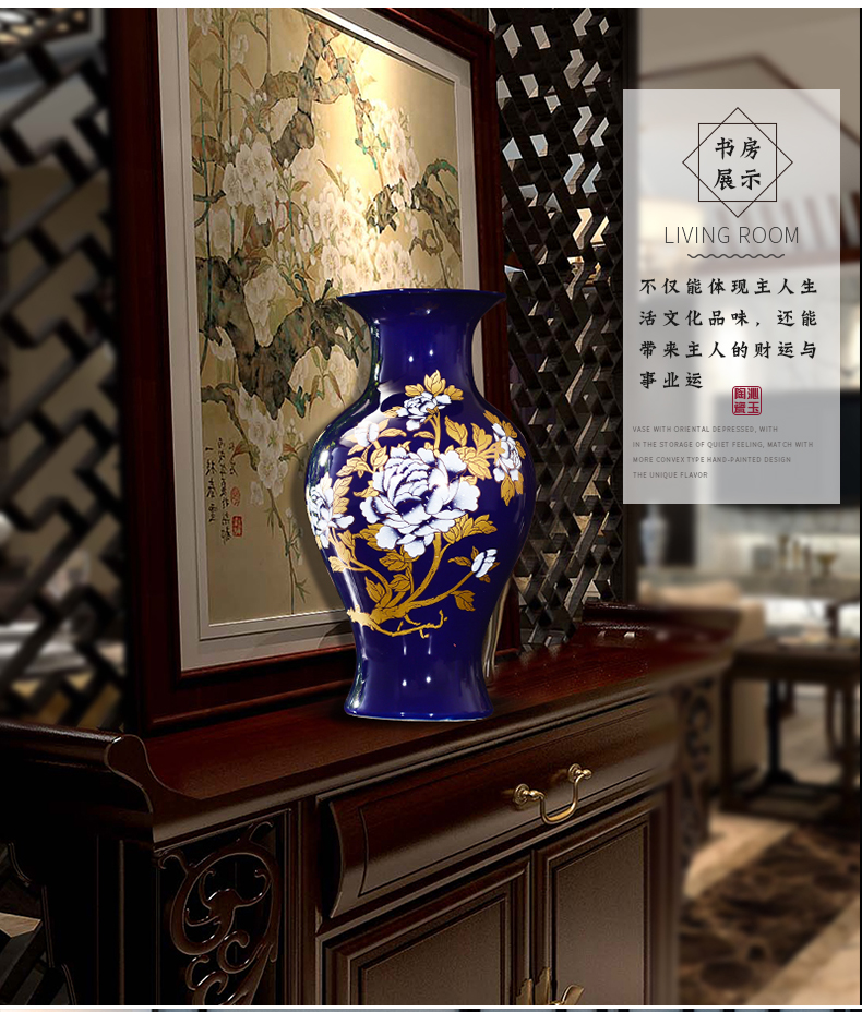 Jingdezhen ceramic floret bottle sitting room place, a new Chinese flower arranging, wine cabinet TV ark, decorative arts and crafts