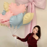 Xiaohongshu событие индивидуальный логотип белая волна узор любовь алюминиевая пленка воздушный шар день рождения фото реквизит макет атмосфера