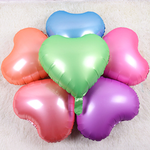 Customized 18 inch love heart shaped aluminum film balloon logo birthday wedding New Years Day decoration aluminum foil balloon