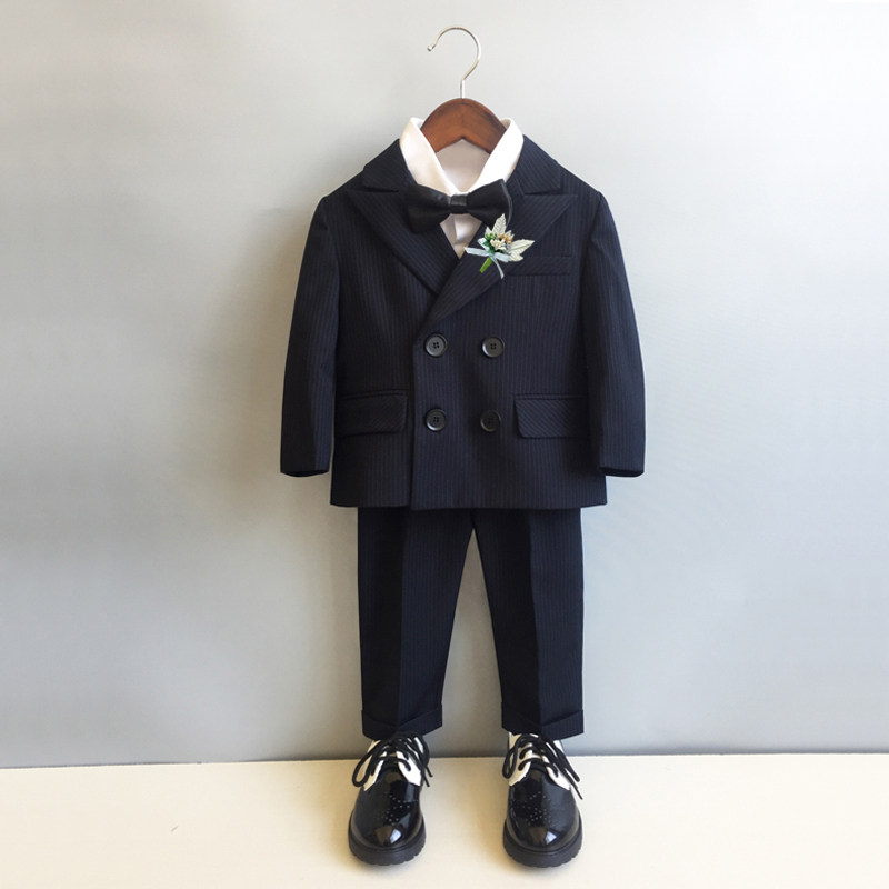 Boy's birthday dress autumn and winter boy suit suit for English children's suit for wedding dress
