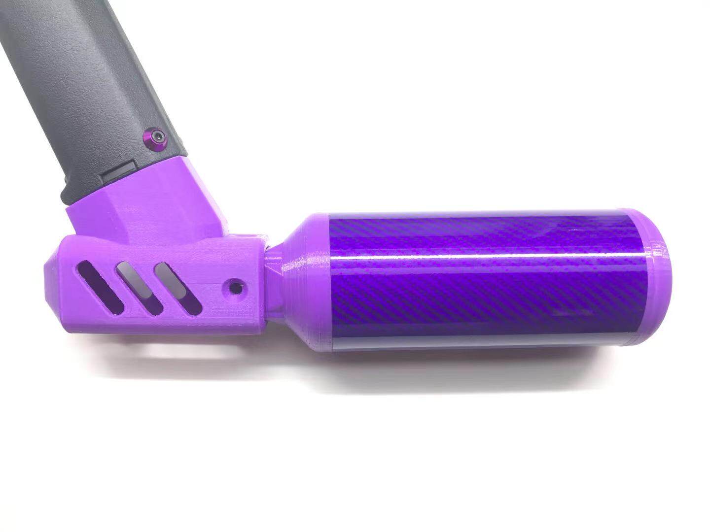 Purple carbon fiber bottle cosplay props