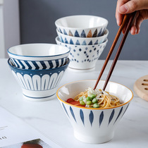 Rice bowl ceramic home tall bucket hats small Bowl cute creative hipster eating Japanese 5 inch tableware Rice