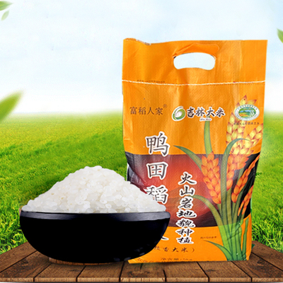 【领券减10元】富稻人家 鸭田稻圆粒香大米5kg 火山岩大米 新米