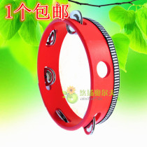 Orff musical instrument tambourine childrens dance percussion instrument sheepskin tambourine kindergarten early education hand drum