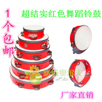 Suzuki child Orff percussion instrument lamb leather wooden dance hand clapping drum early teaching kindergarten teaching aids rattle