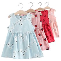 Girls dress Xiabao skirt childrens vest skirt children skirt sleeveless 2 3 4 5 6 years old