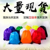 Printed bag drawstring backpack custom men and women fashion fight club personality cram school collection bag Club