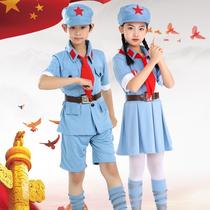 Childrens Little Red Army performance uniforms Eighth Route Army Red Star Sparkling Chorus National Day Performance Costume Primary School Military Uniform