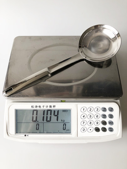 XMAN+ stock foaming spoon 304 stainless steel filter oil residue colander hot pot fishing spoon mesh screen foreign trade final order