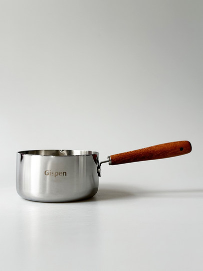 XMAN+ stock hot oil pot 316 stainless steel oil pouring small pot small mini hot oil pot thickened three-layer steel