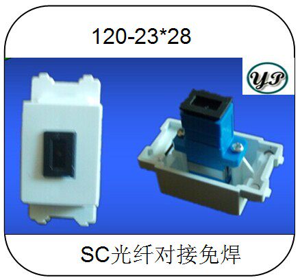 Type 120 SC fiber butt-free wire wringing screw screw-free socket Notre floor plug-in panel connector