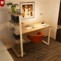 Desktop computer desk 1 meter long 1 1 1 2m small desk with bookshelf simple office desk simple writing table