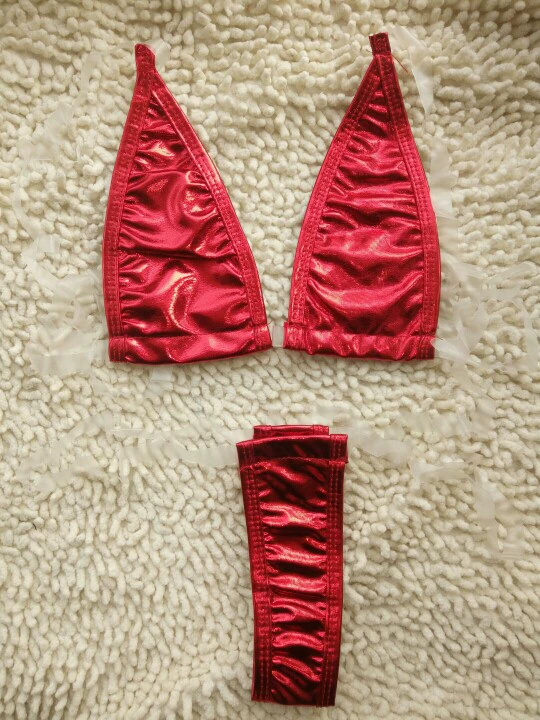 Sexy Châu Âu và Mỹ nóng dập pu dây đeo vai trong suốt với bikini mini áo tắm ba điểm tải áo ngực