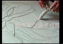 Special leachate painting material drain powder device drain powder paste gold painting mural syringe easy to use