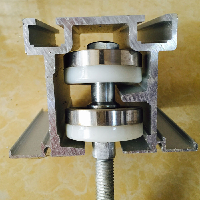 Mute nylon hanging wheel push-pull folding sliding door pulley heavy-duty movable screen partition wall track wheel