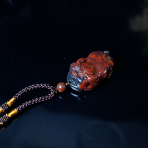 Guilin chicken blood jade twelve zodiac pig pendant jade pendant jade safe brand necklace pendant for men and women 07u