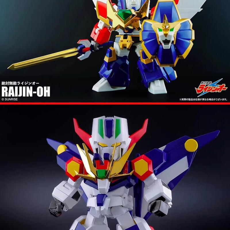 In-Stock Action Toys Es Alloy Thunder King Lion-Man Phoenix/Explosive Dragon King Hundred Victory Dragon King Q-Version Finished Model