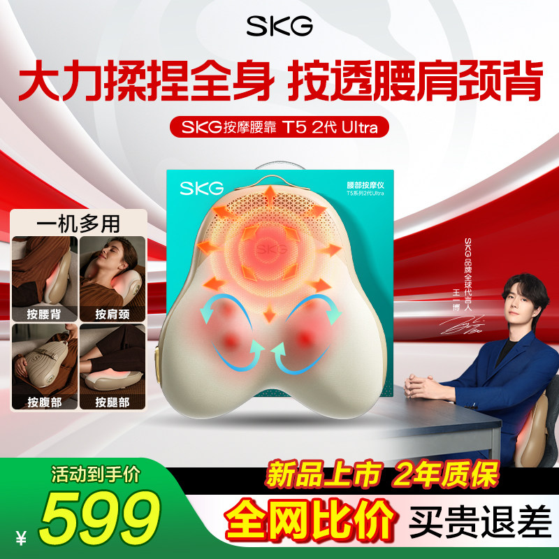 Такой же подарок Ван Ибо от Танабаты SKG Waist Massager T52 для плеч и шеи, офисный массажер, автомобильная поясничная подушка
