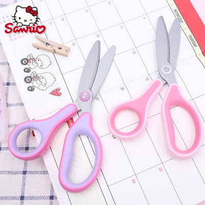 taobao agent 三丽鸥 Sanrio Hello Kitty Scissors Children's Safe Manual Home Kindergarten Safety Cut