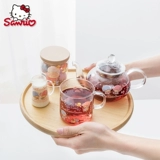 Hello kitty, милая посуда, чайный сервиз, комплект, термос, заварочный чайник