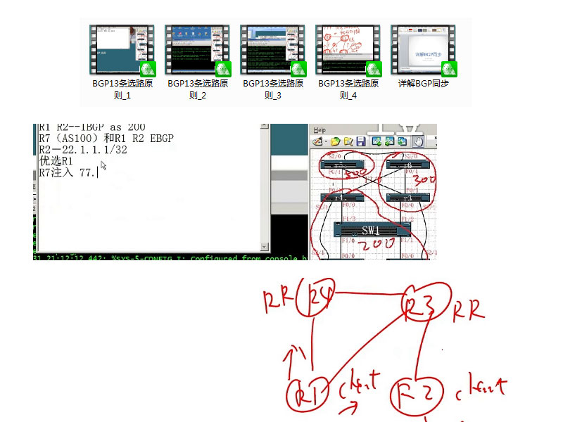 【视频】BGP的13条选路原则（实验演示）