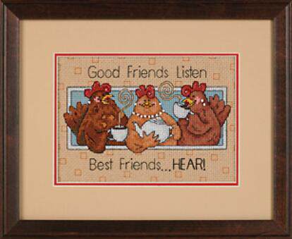 (cat and cat embroidery workshop) R line from assorted pieces-Dim 65079 for a little chicken with coffee