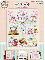 (Cat and cat embroidery) R-Line self-matching kit -- SODA-3121