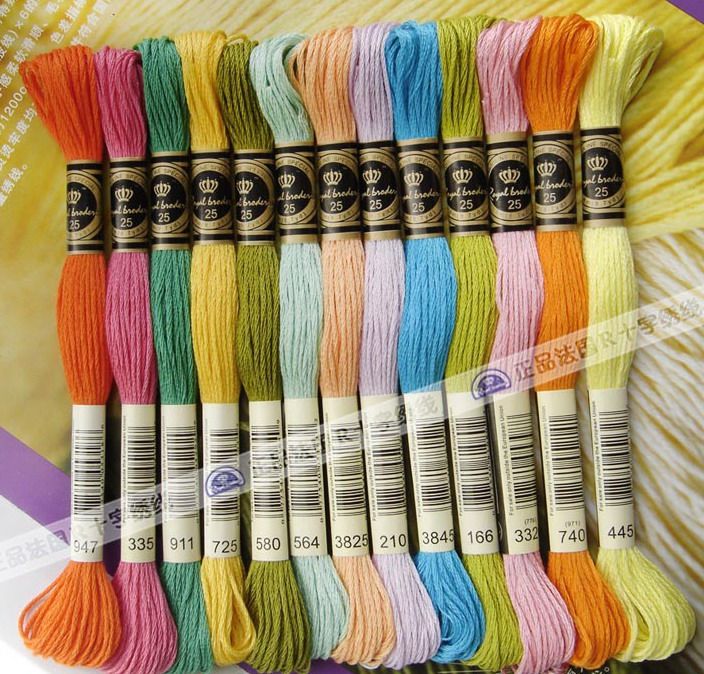 (Cat Cat Embroidery Workshop) - Cross embroidered pure cotton embroidered line R line RoyalBroderie