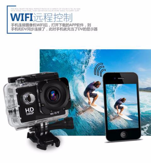 HD chống nước thể thao kỹ thuật số máy ảnh mini wifi du lịch lặn camera dưới nước video DV