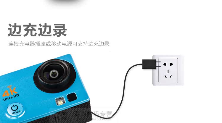 Camera thể thao mini HD 4K không dây wifi chống nước DV lặn dưới camera kỹ thuật số mini