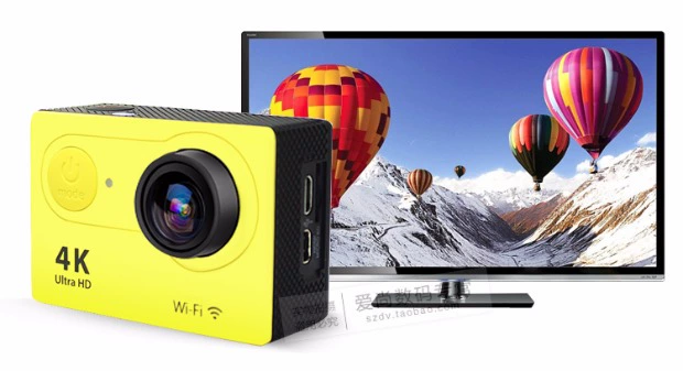 4K HD wifi ngoài trời thể thao không thấm nước camera kỹ thuật số lặn du lịch nhỏ dưới một góc rộng camera DV chụp ảnh tự sướng - Máy quay video kỹ thuật số