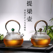 Glass-fired kettle electric pottery stove cooking teapot heat-resistant teapot high-temperature-resistant kung fu cooking tea ware Tiliang jug Bubble Teapot