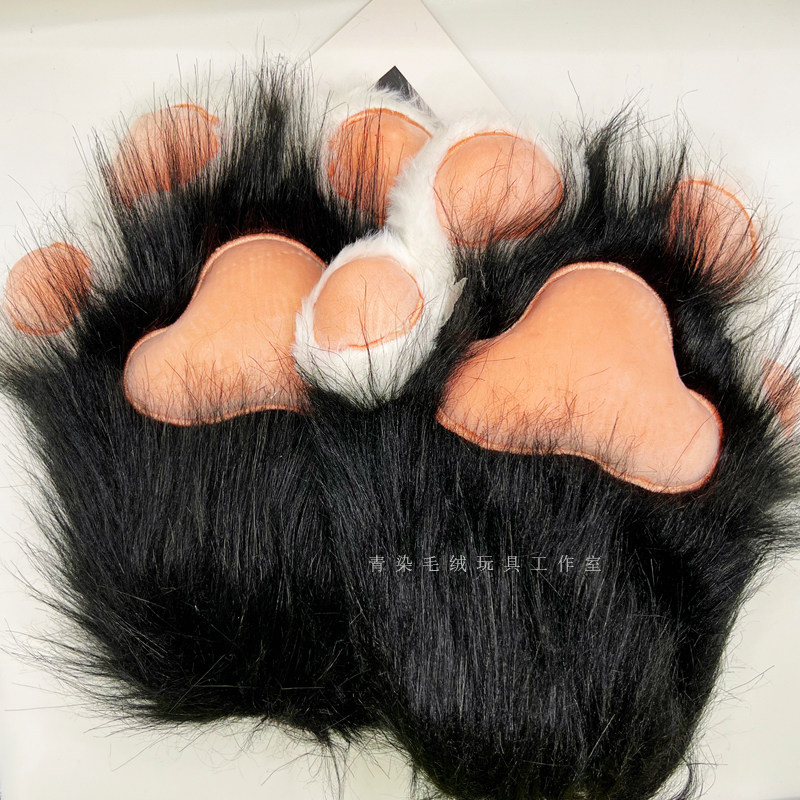 furry福瑞/兽装 二次元漫展可爱猫爪兽装手套肉垫发声cosplay兽爪成品fursuit爪子