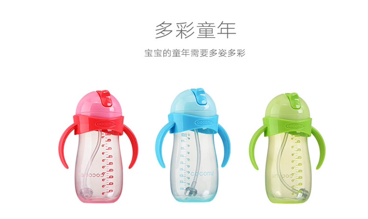 cocome Ca cao Wide Bore Baby Chai Straw Bộ chuyển đổi Lắp Dudu Chai Núm chuyển đổi Cup Head - Thức ăn-chai và các mặt hàng tương đối