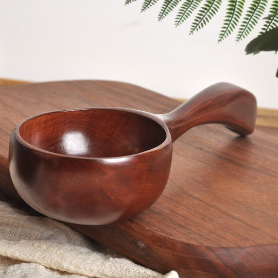 Korean Food Vlogger Boki's Same Wooden Spoon, Internet-Famous Foodie Spoon, Soup Stirring Magic Tool, Long-Handled Soup Spoon