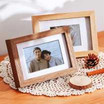 Solid Wooden Photo Frame Setting Table 6 7 8 A4 Print Wash Photo Make Photo Frame Wall Wedding Photo Custom 6