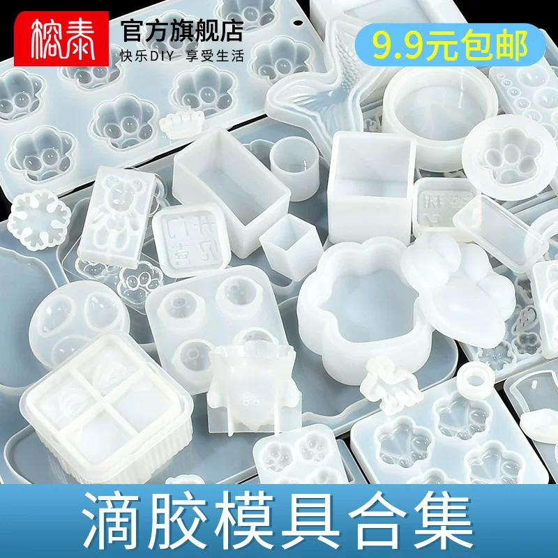 Silicone mold, materials set handmade, epoxy resin, glue, DIY