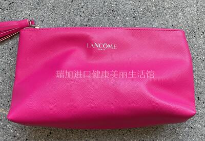 Special offer with free shipping - Brand new Lan'come large-capacity makeup storage bag in rose red