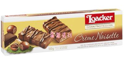 New products with free shipping! 100 grams of LOACKER Wafers, milk chocolate and Hazelnut sauce from Canada