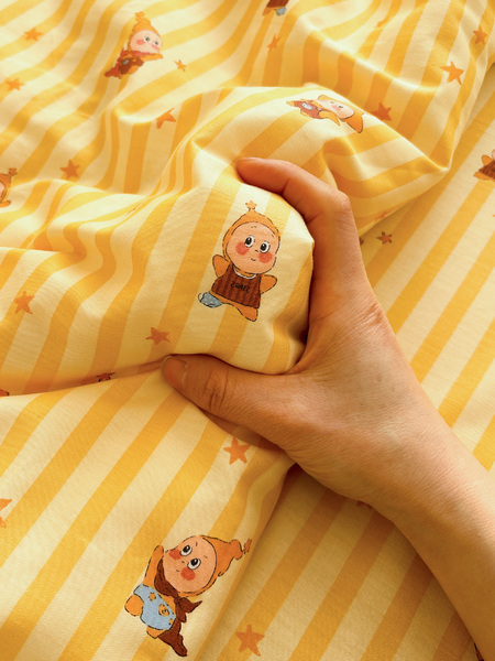 Little Star Cute Cotton Bed Sheet Single Piece 100% Pure Cotton Thickened Sheet for Student Single Bed Can Be Paired with Three or Four-Piece Set