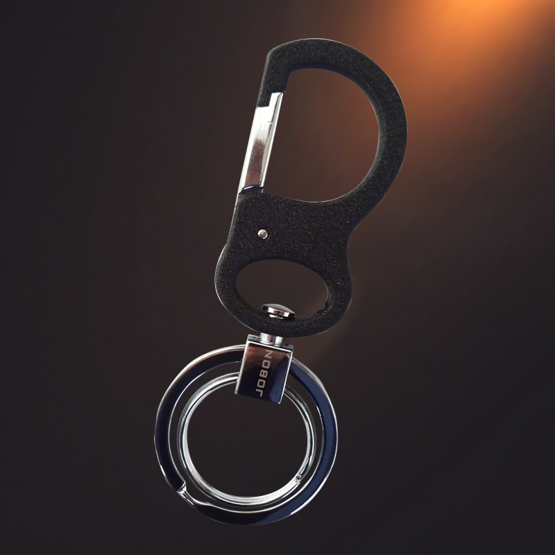 Minimalist cute couple car key ring key button men waist hanging keychain ring lock spoon creative gift resistant